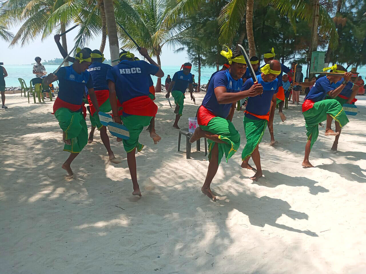 Lakshadweep island folk dance performance by community dancers